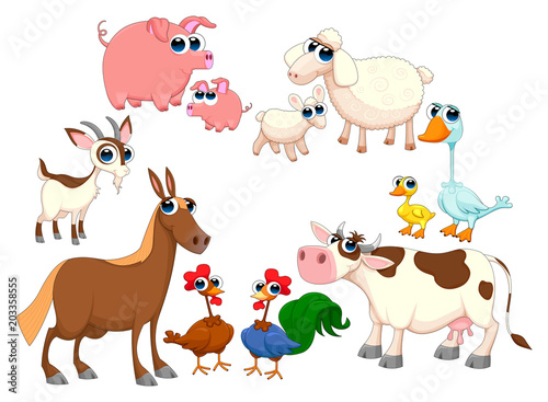 Family farm animals