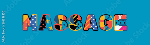 Massage Concept Word Art Illustration
