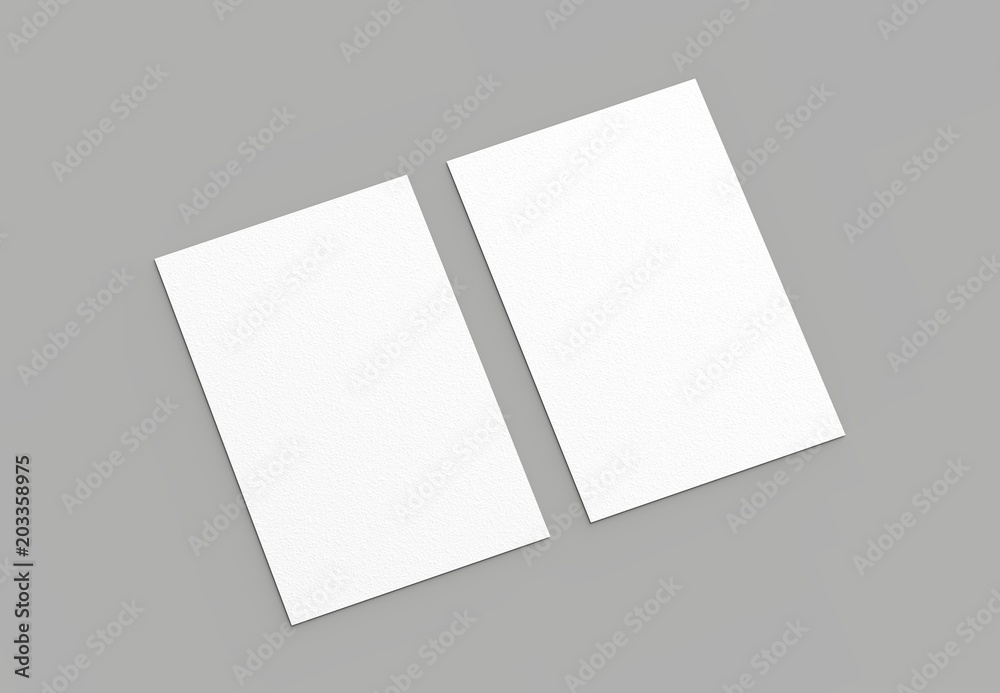 Business card mock up isolated on gray background. Vertical. 3D illustrating. Business card mock up isolated on gray background. Vertical. 3D illustrating.