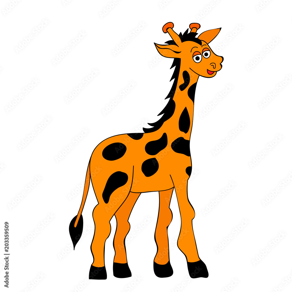 vector, giraffe character vector, giraffe character