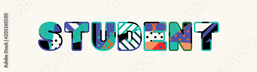 Student Concept Word Art Illustration