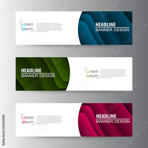 Abstract geometric vector Web banner design background, header Templates design.