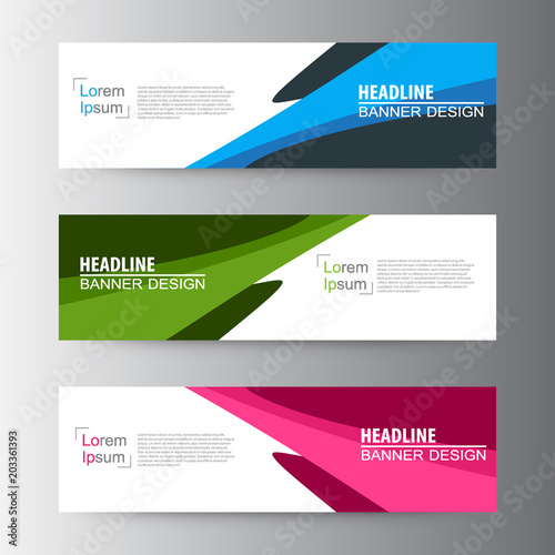 Abstract geometric vector Web banner design background, header Templates design.