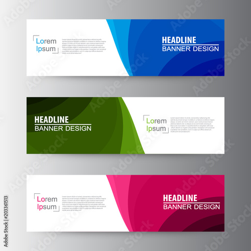 Abstract geometric vector Web banner design background, header Templates design.