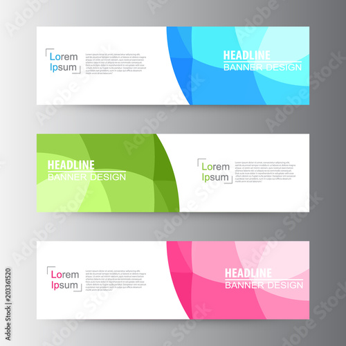 Abstract geometric vector Web banner design background, header Templates design.