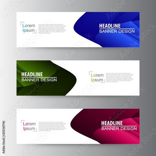 Abstract geometric vector Web banner design background, header Templates design.