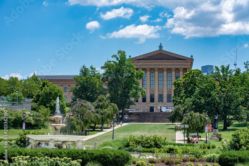 Foto PHILADELPHIA, USA - JUNE19, 2016 - Tourist at Rocky museum of arts flight of ste