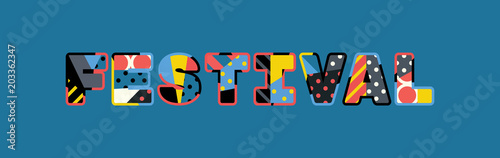 Festival Concept Word Art Illustration