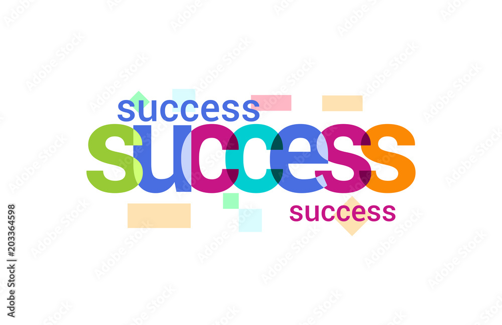 Success Overlapping vector Letter Design Success Overlapping vector Letter Design
