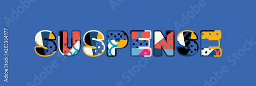 Suspense Concept Word Art Illustration