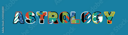 Astrology Concept Word Art Illustration