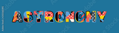 Astronomy Concept Word Art Illustration