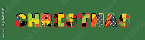 Christmas Concept Word Art Illustration