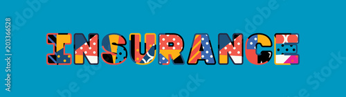 Insurance Concept Word Art Illustration
