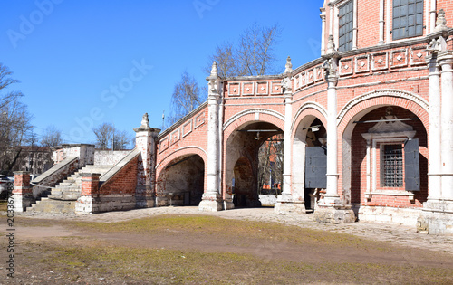 The Church of the Intercession of the Virgin in Fili is built in 1690-1694 in the style of the early Moscow Baroque. The architect of the temple is the architect Yakov Bukhvostov. Moscow, April 2018. photo