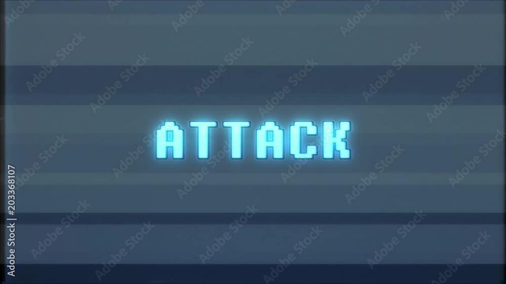 retro videogame ATTACK word text computer old tv glitch interference noise screen animation seamless loop New quality universal vintage motion dynamic animated background colorful joyful video m retro videogame ATTACK word text computer old tv glitch interference noise screen animation seamless loop New quality universal vintage motion dynamic animated background colorful joyful video m