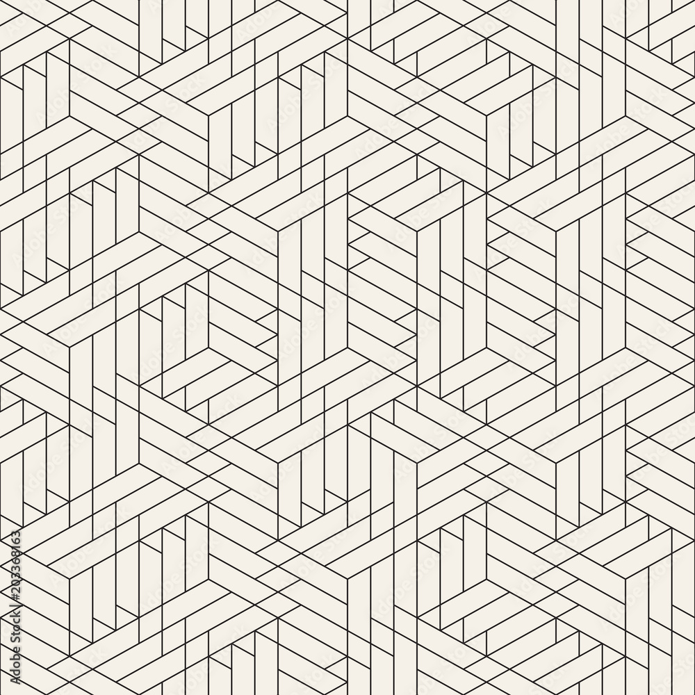 Fototapeta premium Vector seamless pattern. Modern stylish abstract texture. Repeating geometric tiles