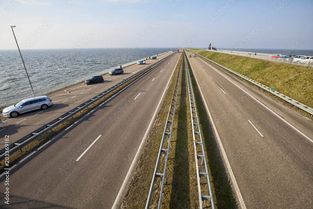Fototapeta premium Afsluitdijk, Holland