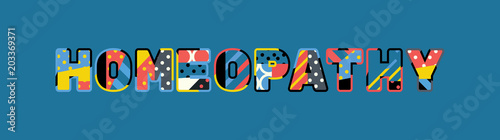 Homeopathy Concept Word Art Illustration