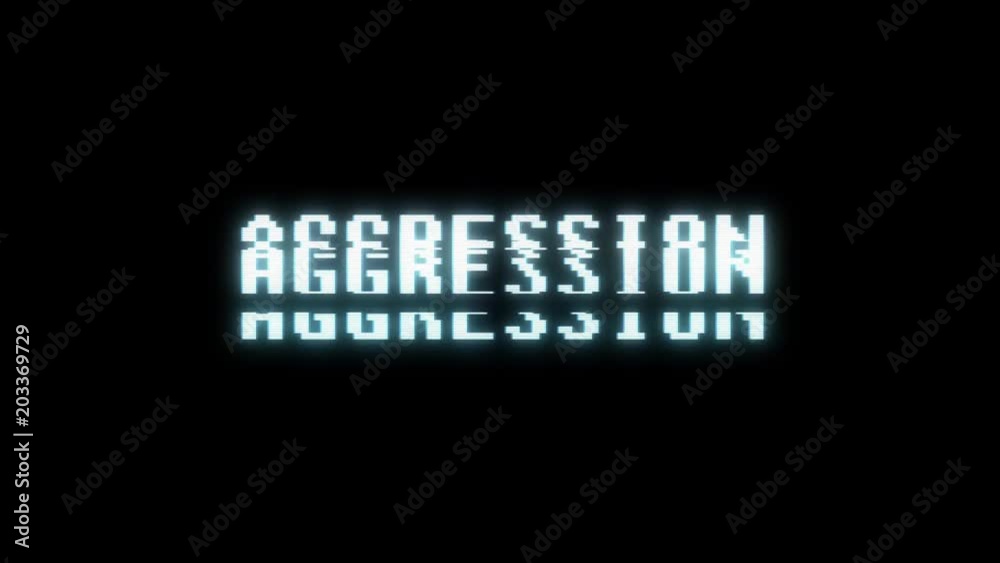 retro videogame AGGRESSION word text computer old tv glitch interference noise screen animation seamless loop New quality universal vintage motion dynamic animated background colorful joyful video m retro videogame AGGRESSION word text computer old tv glitch interference noise screen animation seamless loop New quality universal vintage motion dynamic animated background colorful joyful video m