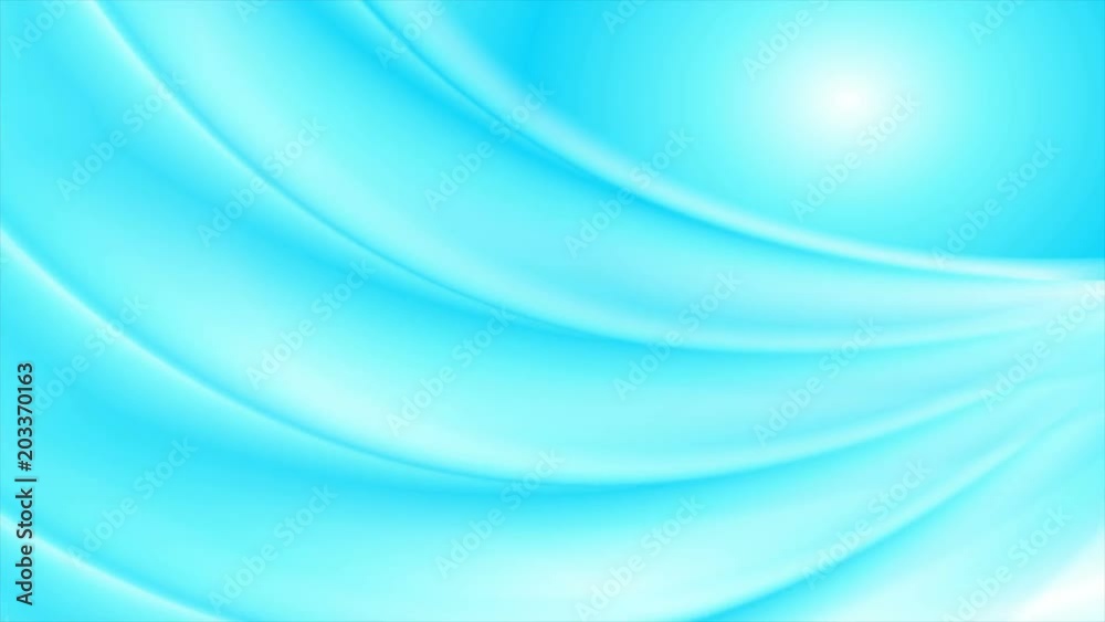 Light blue soft blurred abstract waves motion graphic design. Seamless looping. Video animation Ultra HD 4K 3840x2160