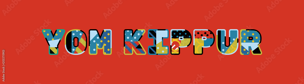 Yom Kippur Concept Word Art Illustration Yom Kippur Concept Word Art Illustration