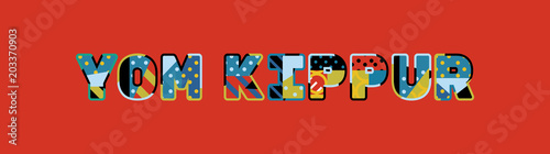 Yom Kippur Concept Word Art Illustration
