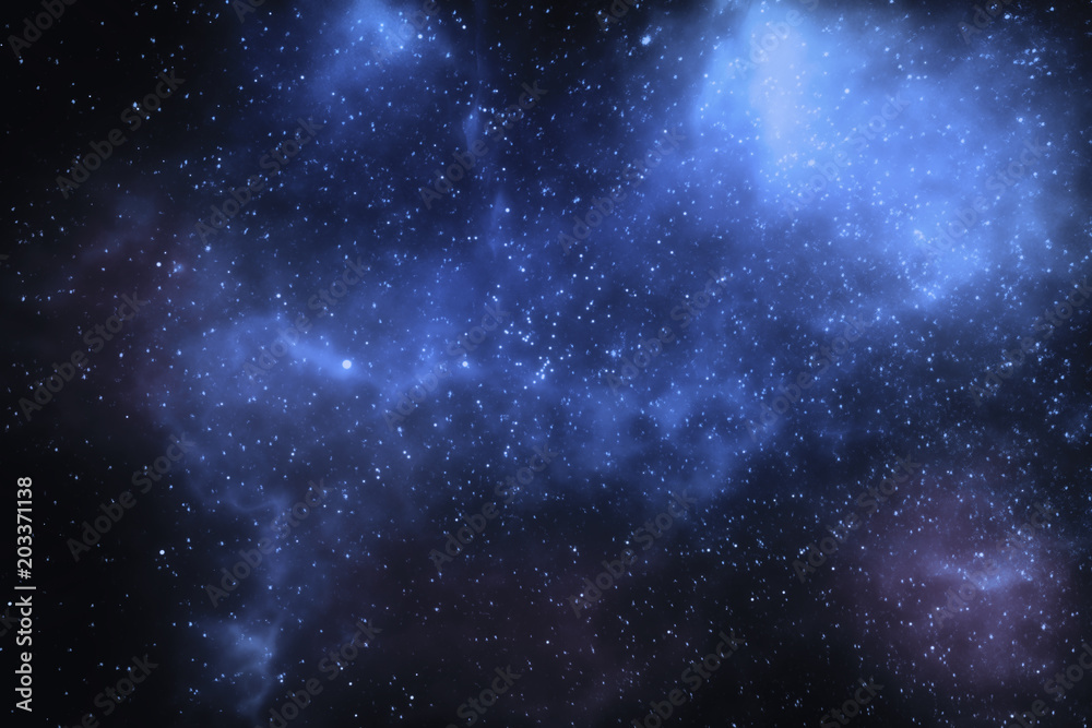 3D illustration - Stars and nebulae in the universe