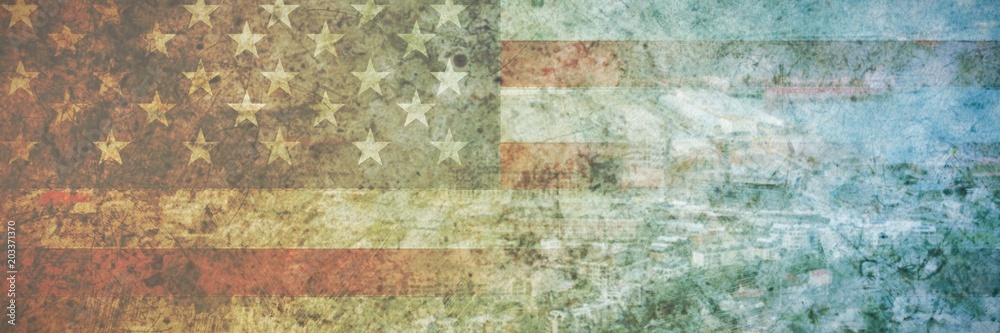 Composite image of usa national flag Composite image of usa national flag
