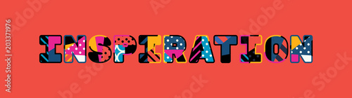 Inspiration Concept Word Art Illustration