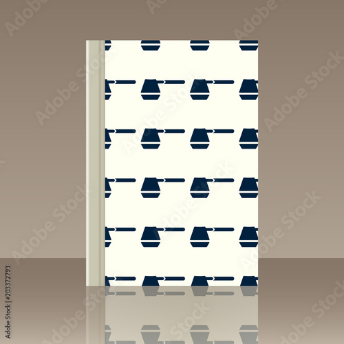 Coffee and Book. Realistic image of the object