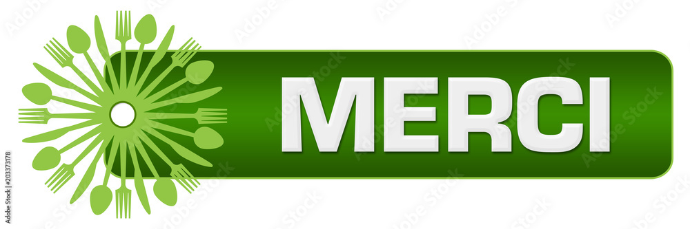 Merci Spoon Fork Knife Green Horizontal Merci Spoon Fork Knife Green Horizontal