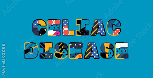 Celiac Disease Concept Word Art Illustration
