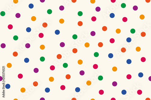 Background, seamless pattern of colorful dots. Vector illustration