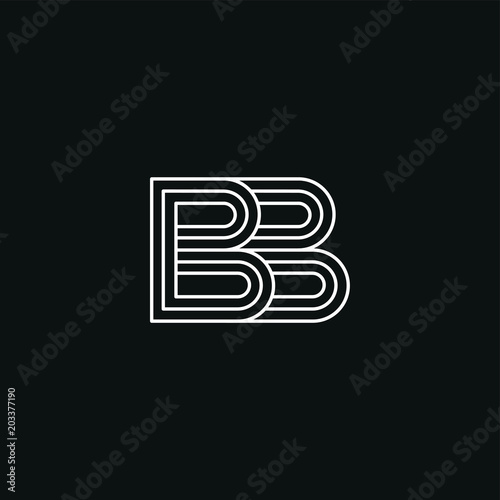 BB Letter logo icon design template elements.