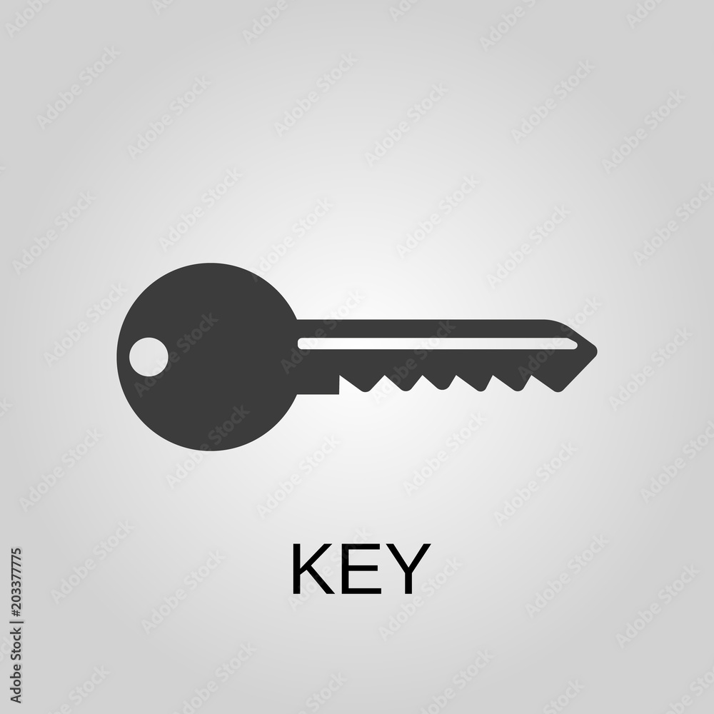 Key icon. Key symbol. Flat design. Stock - Vector illustration Key icon. Key symbol. Flat design. Stock - Vector illustration