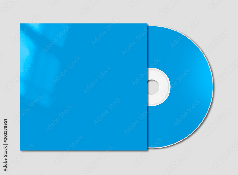 Blue CD - DVD mockup template isolated on Grey Blue CD - DVD mockup template isolated on Grey