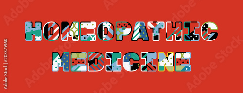 Homeopathic Medicine Concept Word Art Illustration
