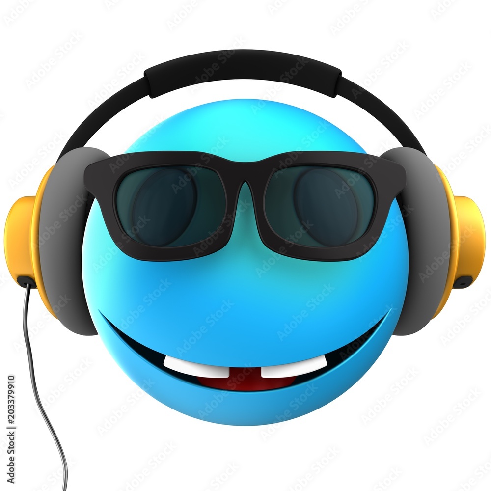 3d blue emoticon smile 3d blue emoticon smile