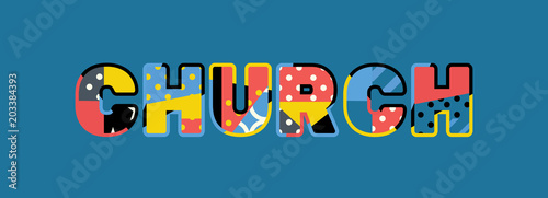 Church Concept Word Art Illustration