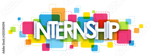 INTERNSHIP Vector Letters Icon