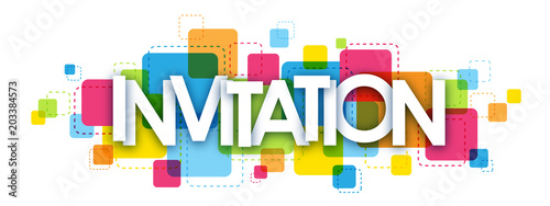 INVITATION Colourful Banner