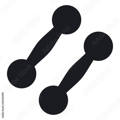 Vector illustration dumbbells icon