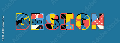 Design Concept Word Art Illustration