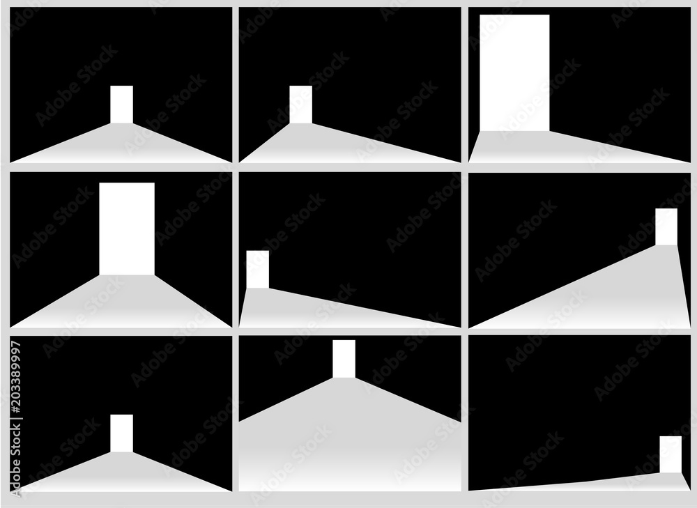 Open the door in a dark room with light passing through it. Light