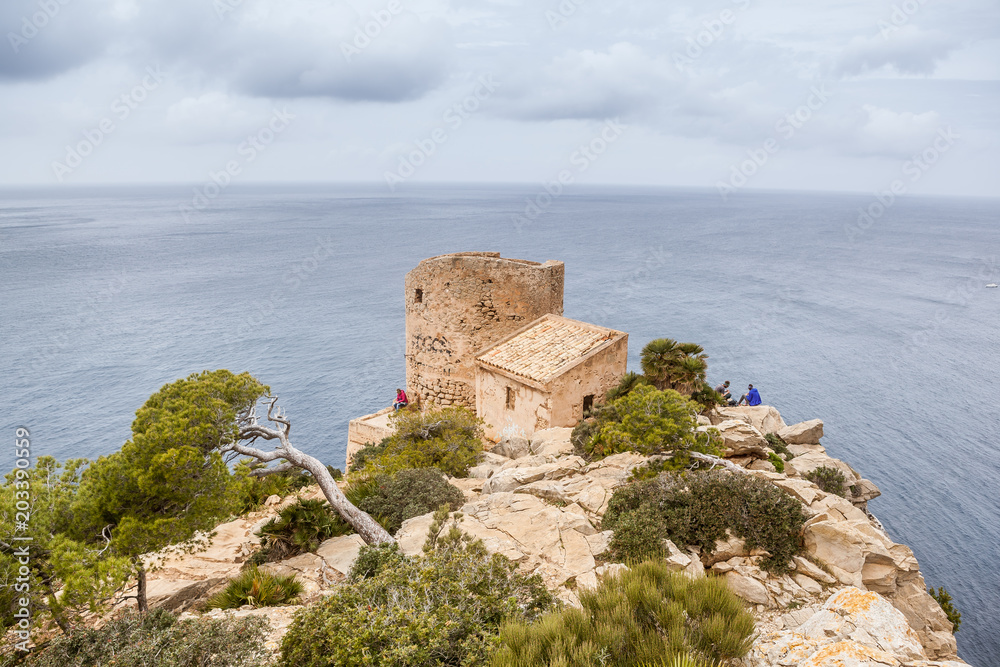Torre Cala en Bassset wandern auf Mallorca