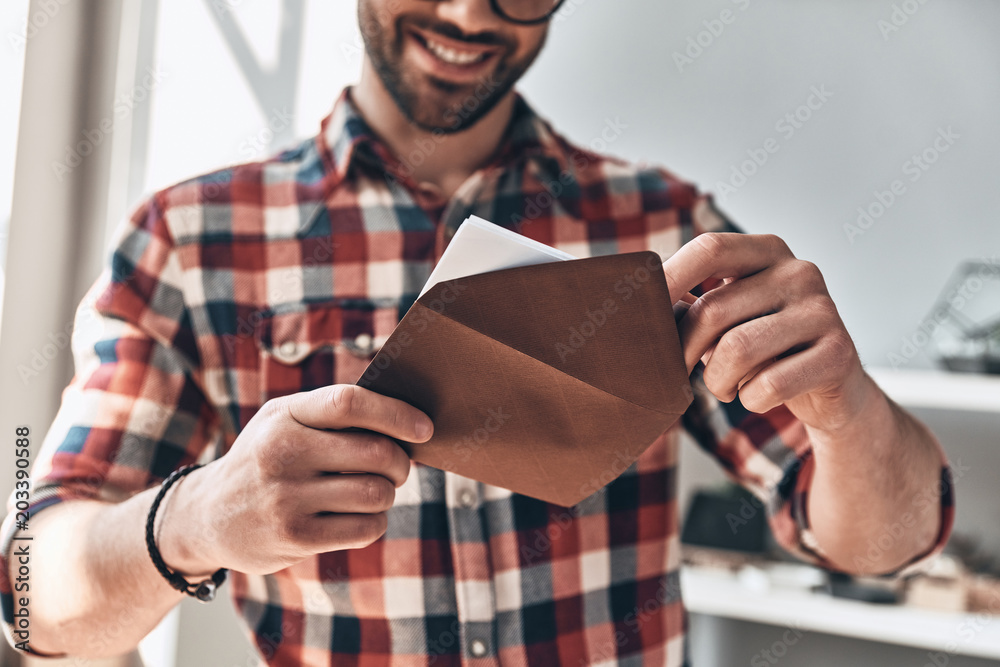 © gstockstudio - Receiving greeting card. © gstockstudio - Receiving greeting card.