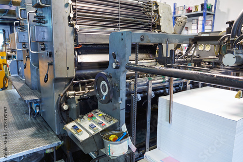 Printer ink machine rotary printing