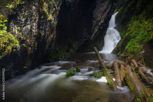 Estyuba waterfall, Teleckoe lake, Altay Republic photo