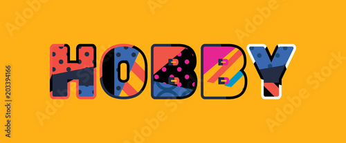Hobby Concept Word Art Illustration